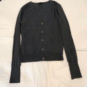 Pink Tartan Dark Grey Cardigan